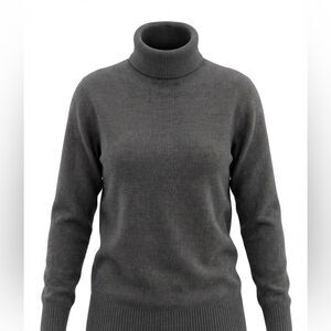 ONLY MINE WOMENS CASHMERE TUNIC/SWEATER SIZE XS GRAY